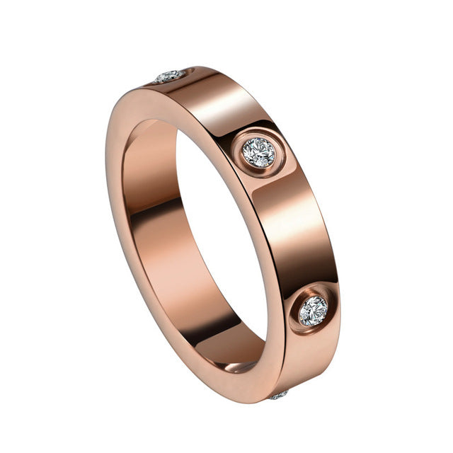 Anello con gemma senza tempo | Oro rosa